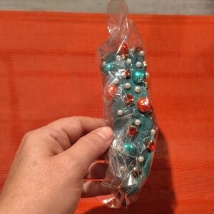 Lobaba Green Embellished Headband Christmas